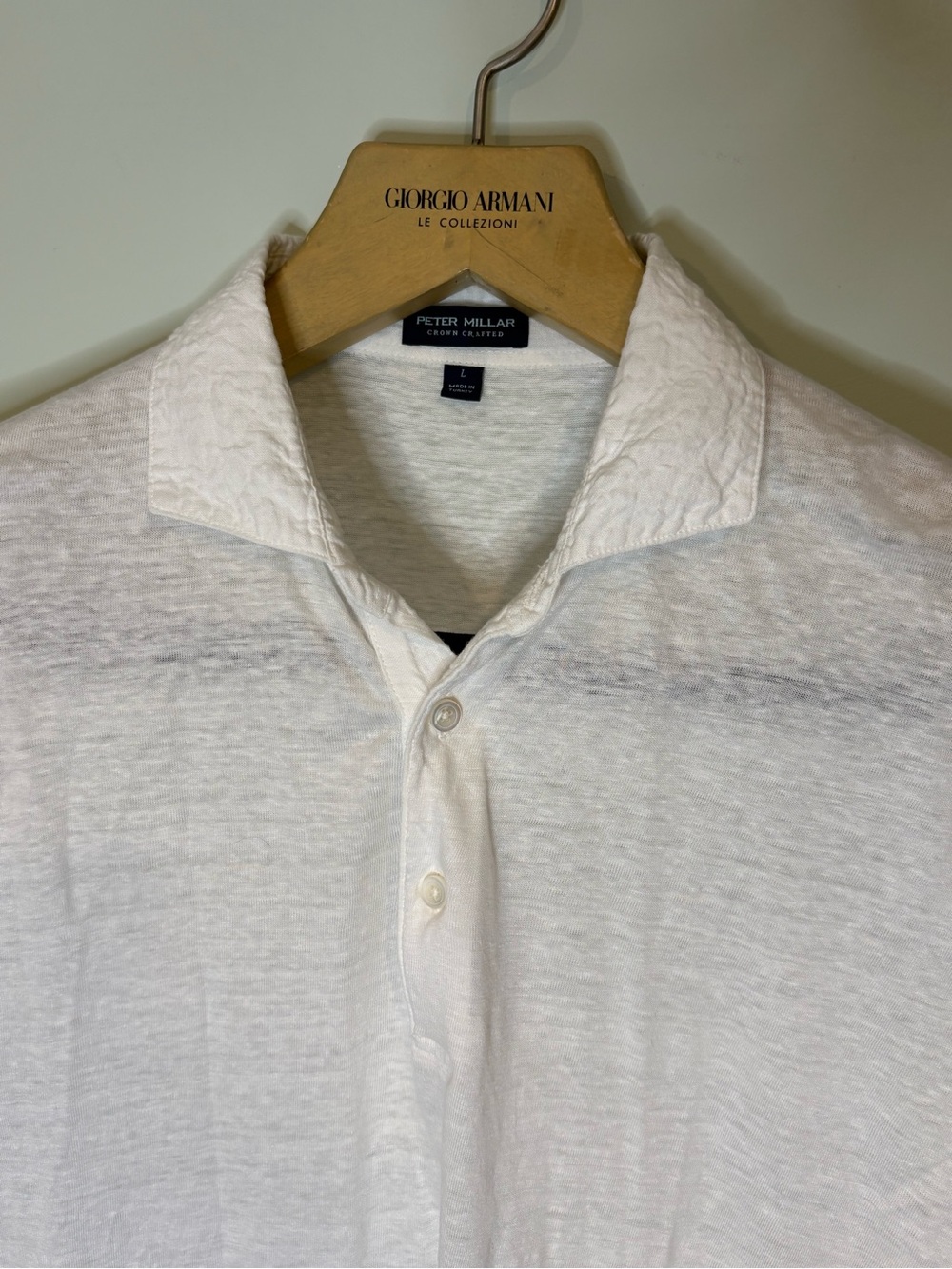 Peter Millar Crown Crafted 100% Linen Polo - Picture 4 of 7